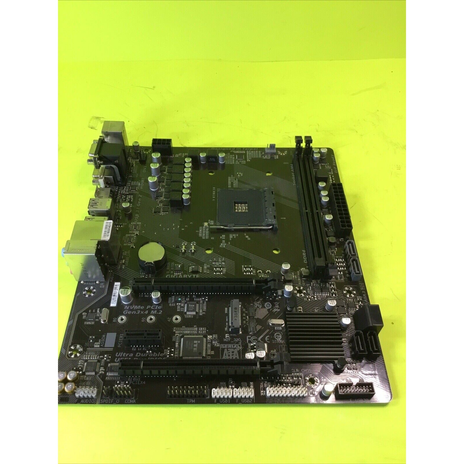 FOR GIGABYTE GA-AB350M-HD3 AMD AM4 B350 M-ATX w/I/O Shield