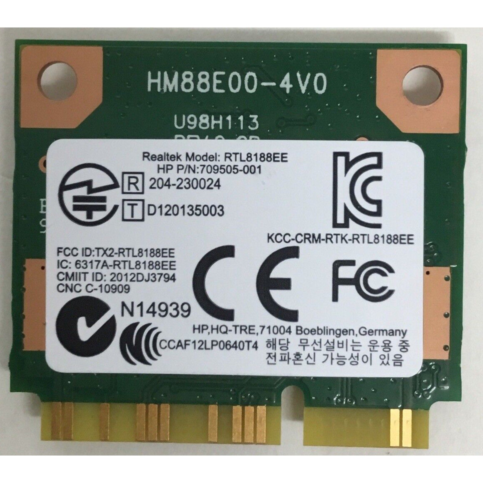 709505-001 709848-001 RTL8188EE HP WIRELESS CARD 15-F162DX (CA71-CA78-710)