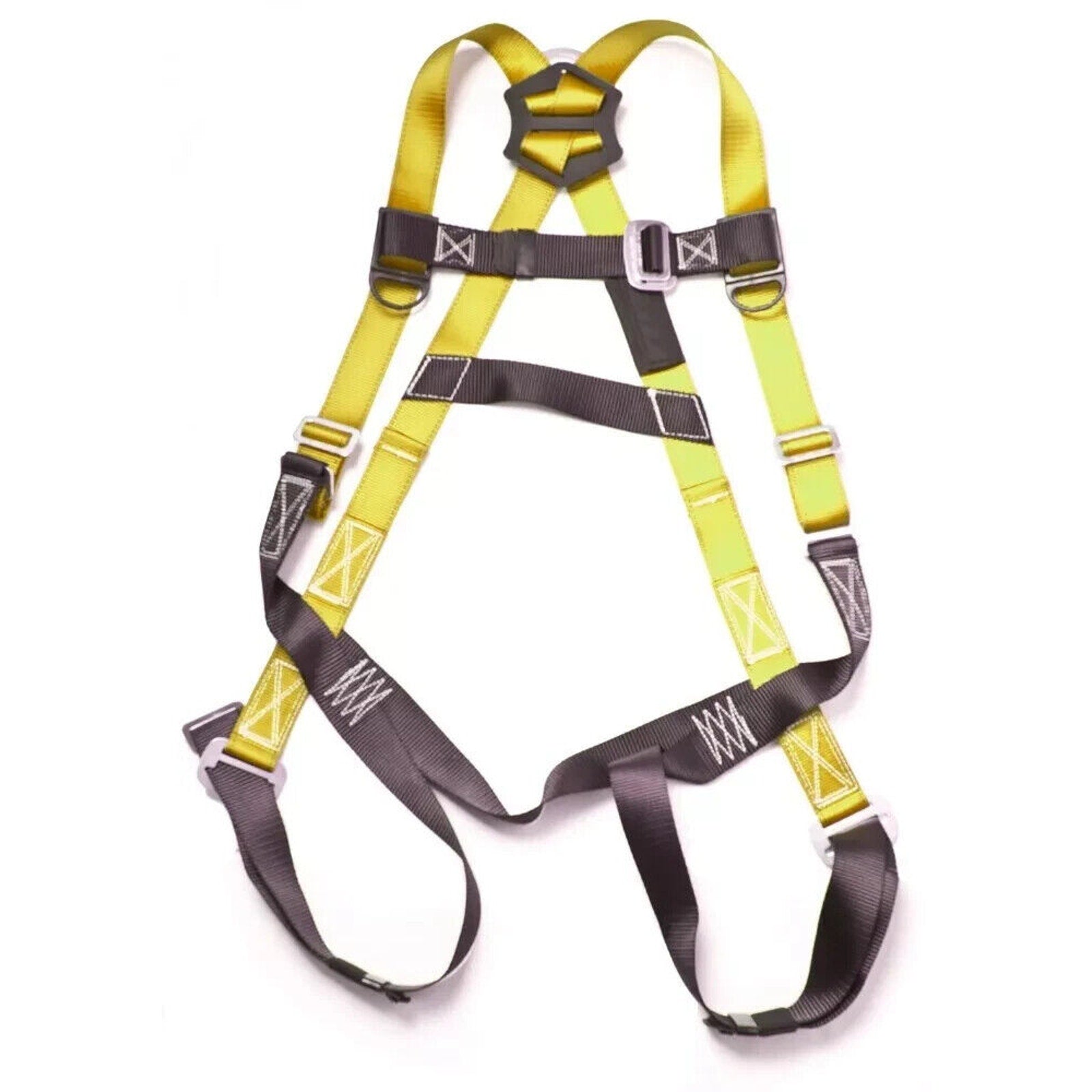 5-Point Fall Protection Warehouse/Roofers/Construction Safety Harness - Yellow