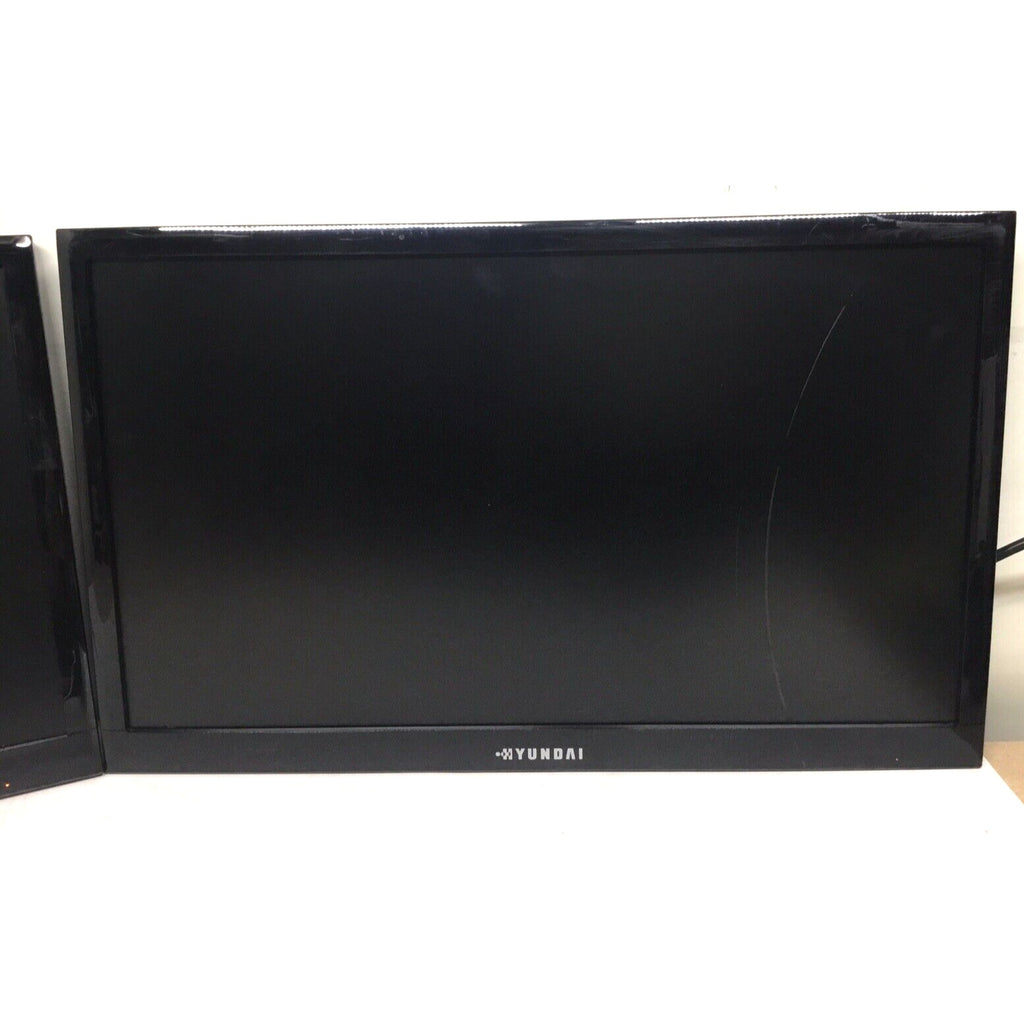 READ Lot 2x Hyundai Q226L 22" 1080p LED Monitors VGA DVI-D Black No Stand