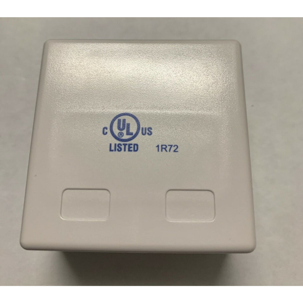 2-Port RJ45 Blank Surface Wall Mount Box - For Cat5e/Cat6/Cat6a Keystones