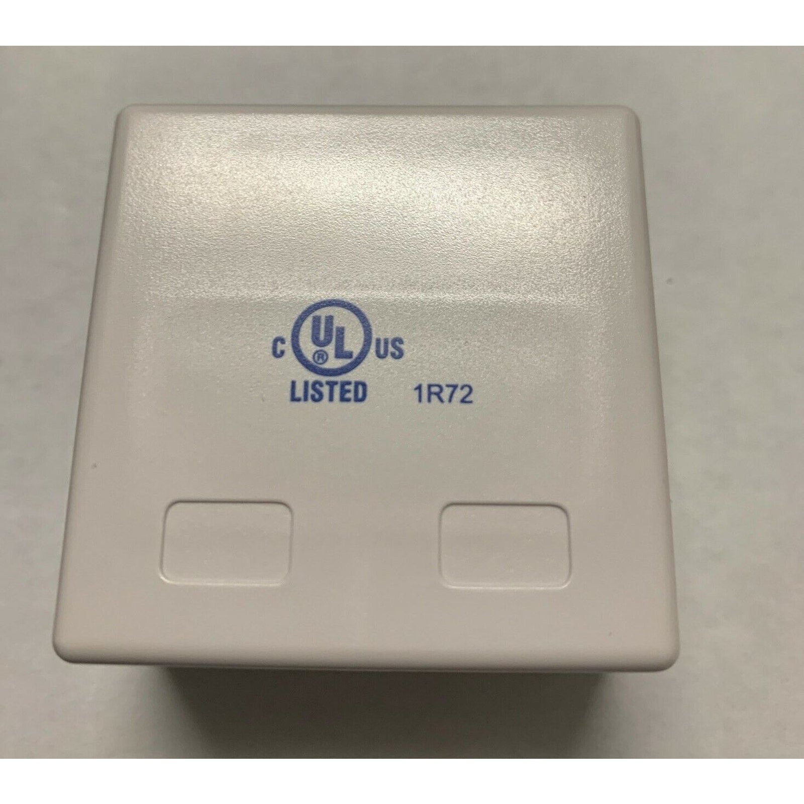 2-Port RJ45 Blank Surface Wall Mount Box - For Cat5e/Cat6/Cat6a Keystones