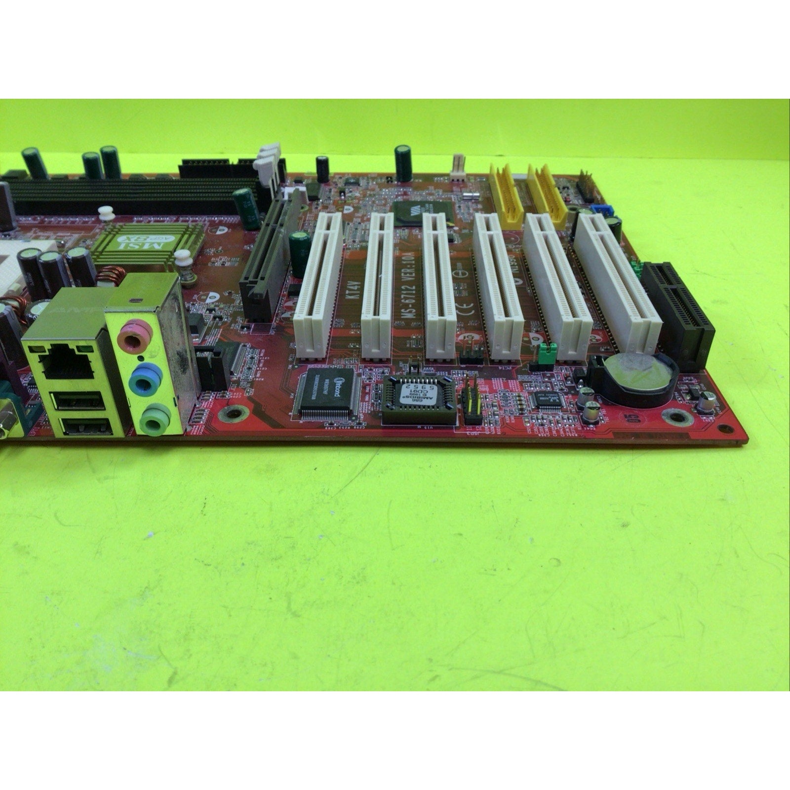 Socket 462/A MSI KT4AV-L VIA KT400A Chipset Motherboard FOR PARTS or REPAIR