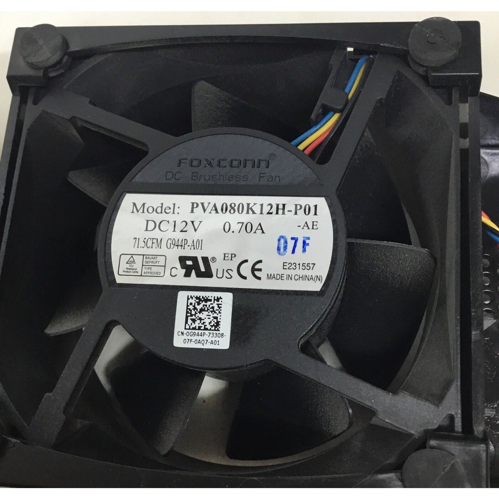 Lot of 2 Dell Optiplex 380 Foxconn / SUNON PVA080K12H-P01 MF80381V1-D000-M99 FAN