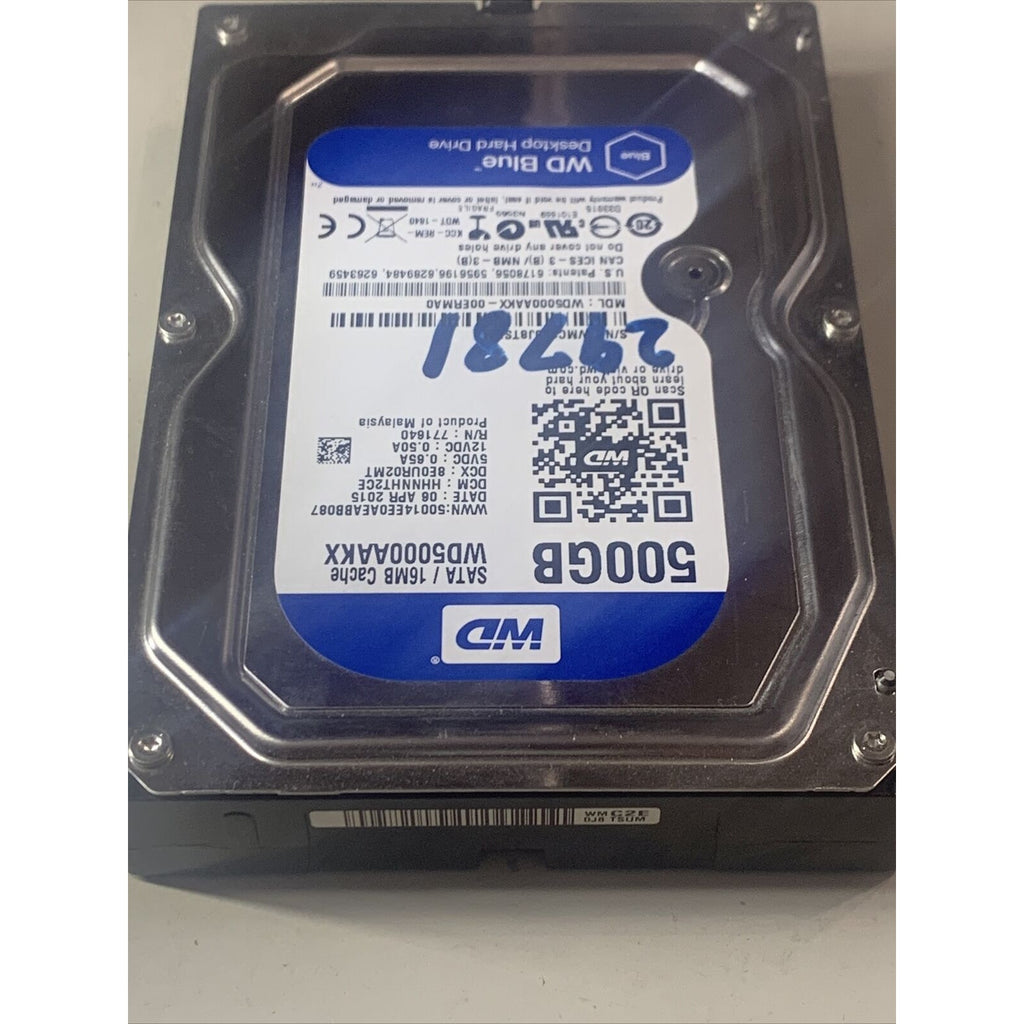 Western Digital WD5000AAKX-00ERMA0 500GB 3.5" SATA Desktop HDD 2060-771640-003