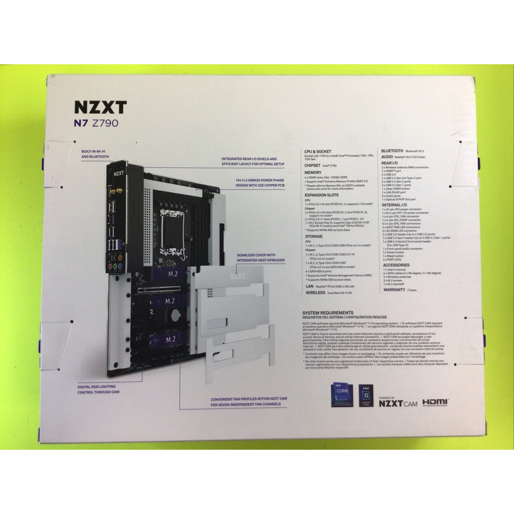 NZXT N7 Z790 ATX Motherboard BOX ONLY