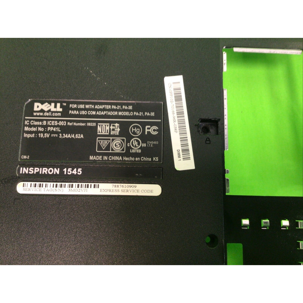 Bottom Base Housing Assembly Dell Inspiron 1545