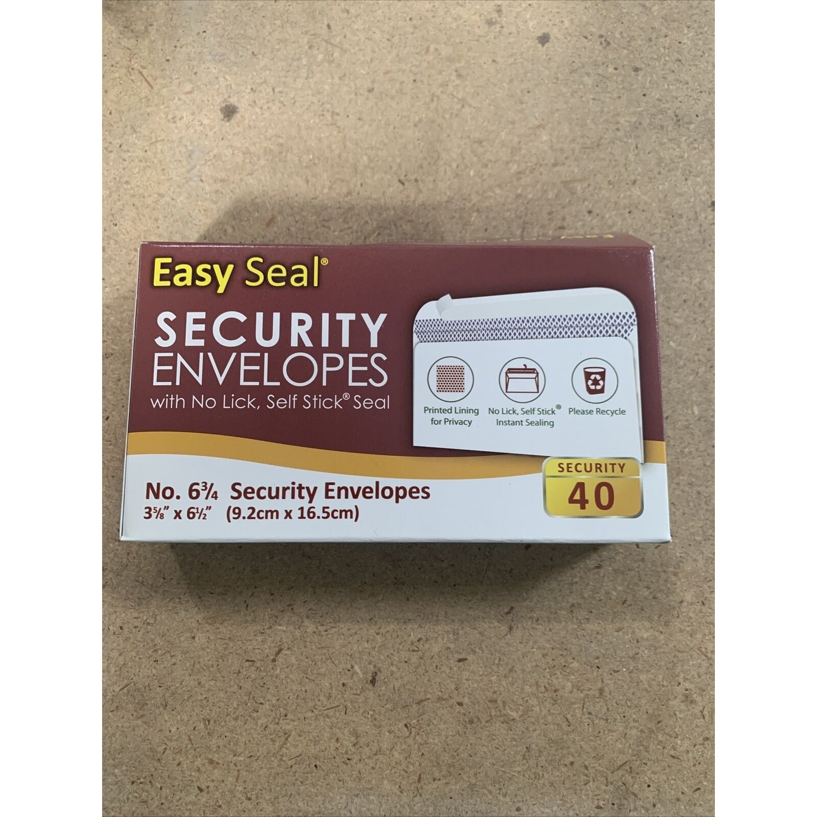 40-pack Peel & Self-Seal White Letter Mailing Envelopes Shipping 3-5/8” x 6-1/2”