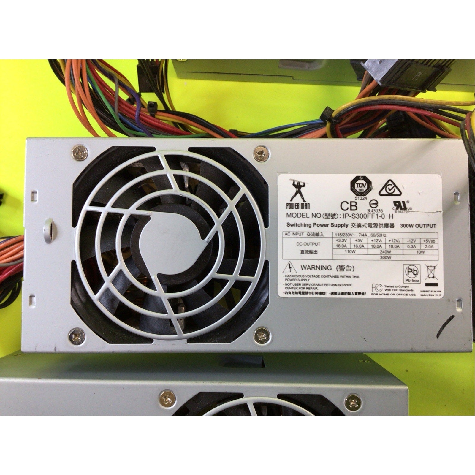 Lot of 5x Power Man IP-S300FF1-0 H 300Watt Power Supply Unit FOR PARTS