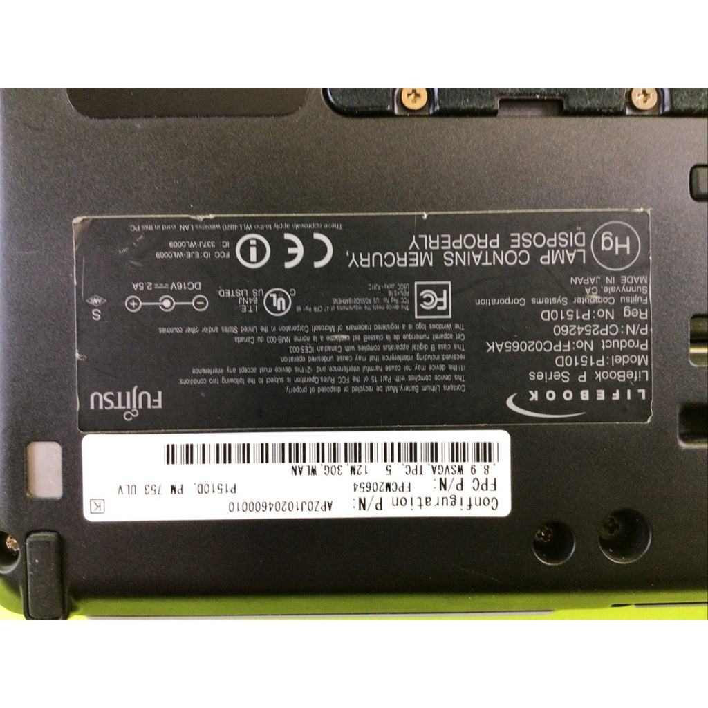 Vintage Fujitsu LifeBook P1510D Tablet PC Pentium M 1.20GHz 512MB RAM 30GB HDD