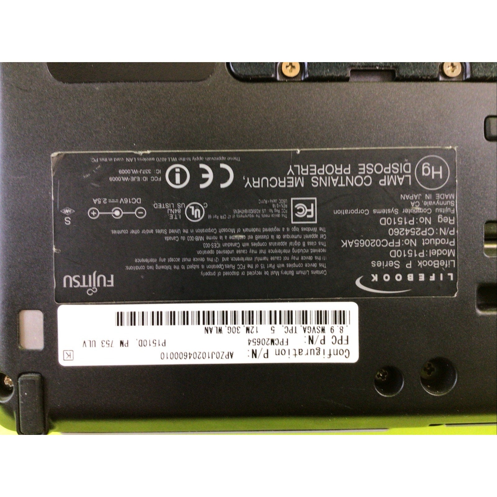 Vintage Fujitsu LifeBook P1510D Tablet PC Pentium M 1.20GHz 512MB RAM 30GB HDD