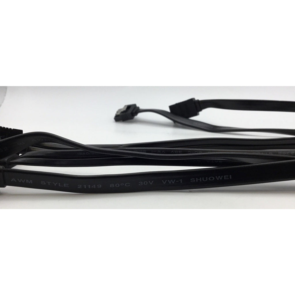 3 Sata Data Cables Serial: ATA 26AWG, Style: 21149, VW-1, 80°C, 30V