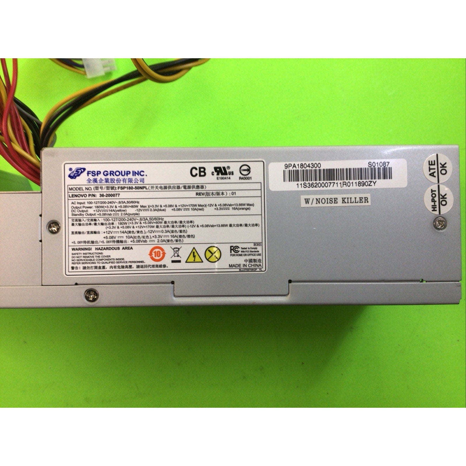 FSP H330 180 W 20 Pin Desktop Power Supply 36-200077