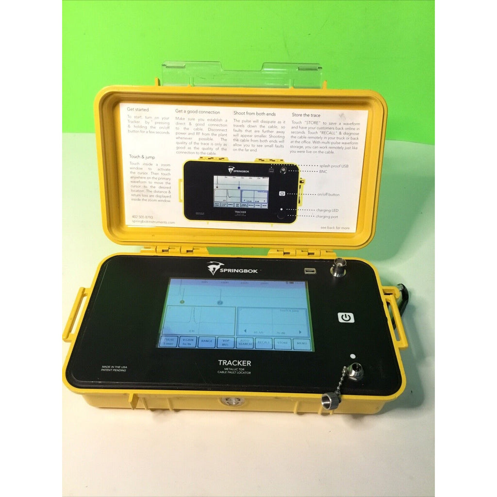 Springbok Tracker Time Domain Reflectometer CFL TDR CATV TDR – PCPartsLV
