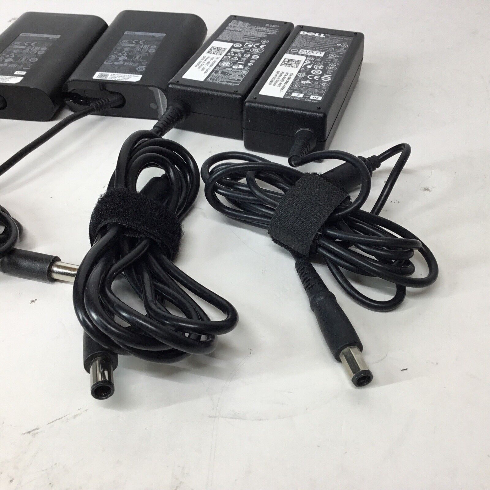 Mixed Lot of 4 Dell 65W 19.5V3.34A Adapter Charger LA65NS201 HA65NM130 DA65NS400
