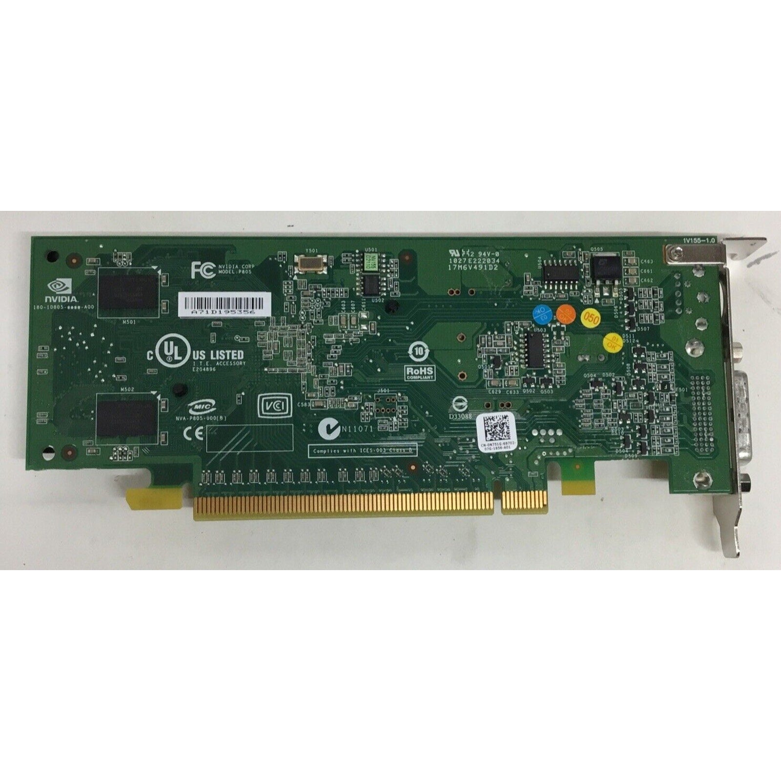 Nvidia N751G PCIe Video Card 9300 256MB CN-0N751G Optiplex 380 P805