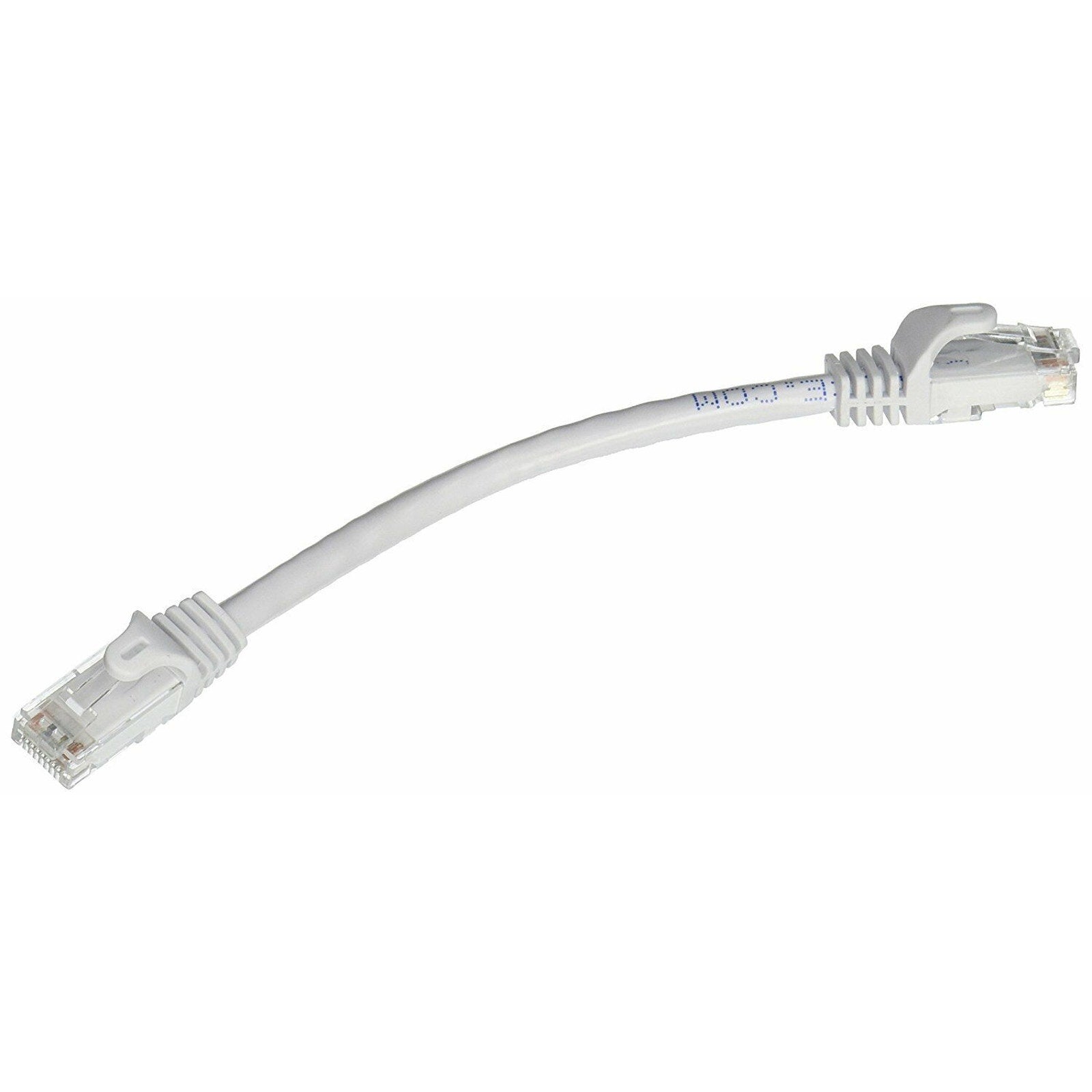 0.5ft Cat6 Ethernet Network Cable - 24AWG - UTP - Bare Copper - White - 6 Inches