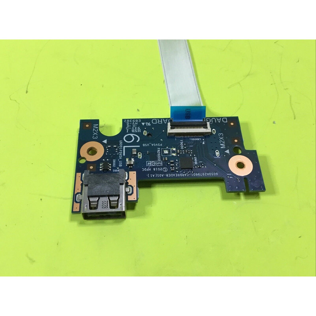 OEM HP Laptop 17-by3613dx USB Card Reader Board w/Cable 6050A2979801