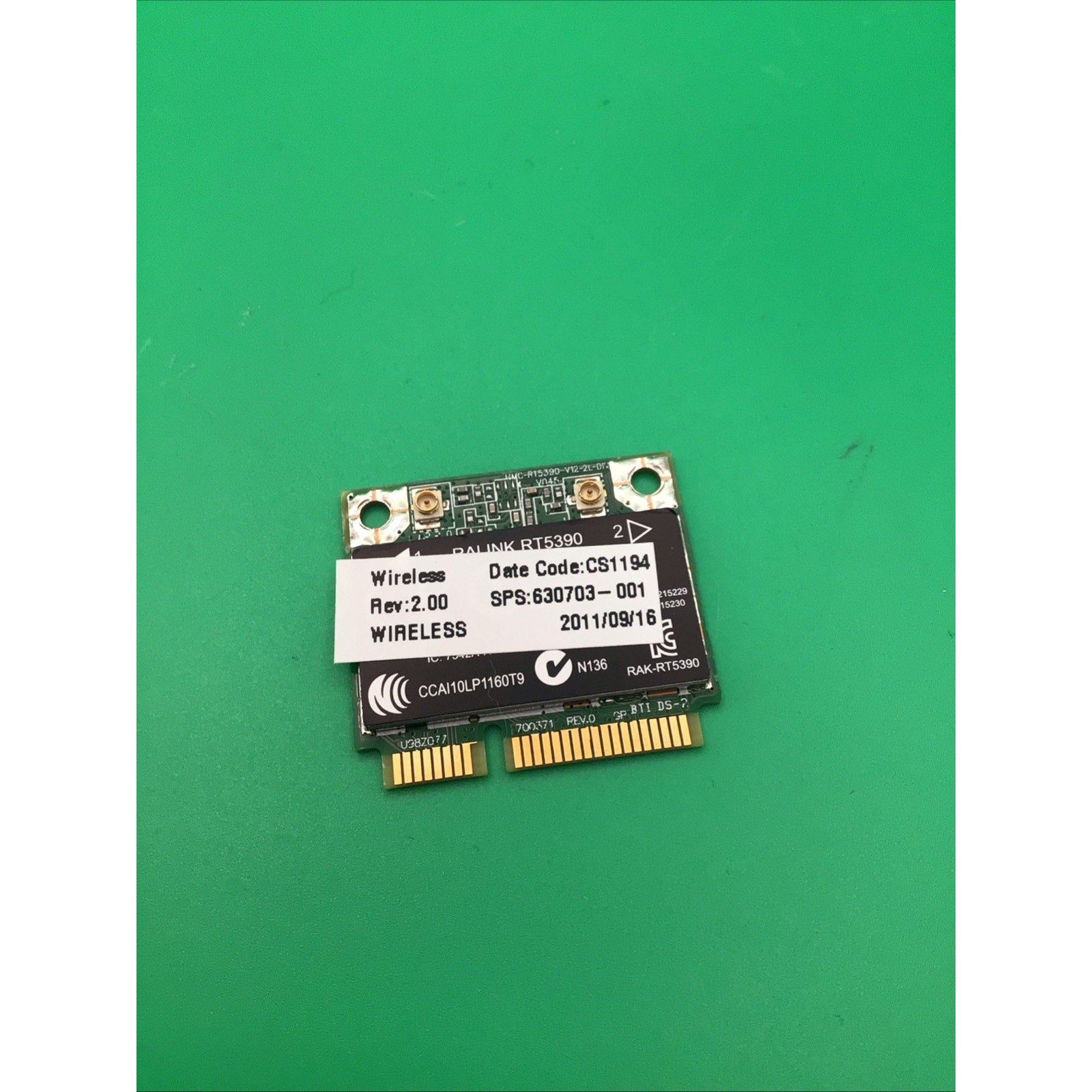630703-001 RALINK RT5390 Mini PCI WiFi Card
