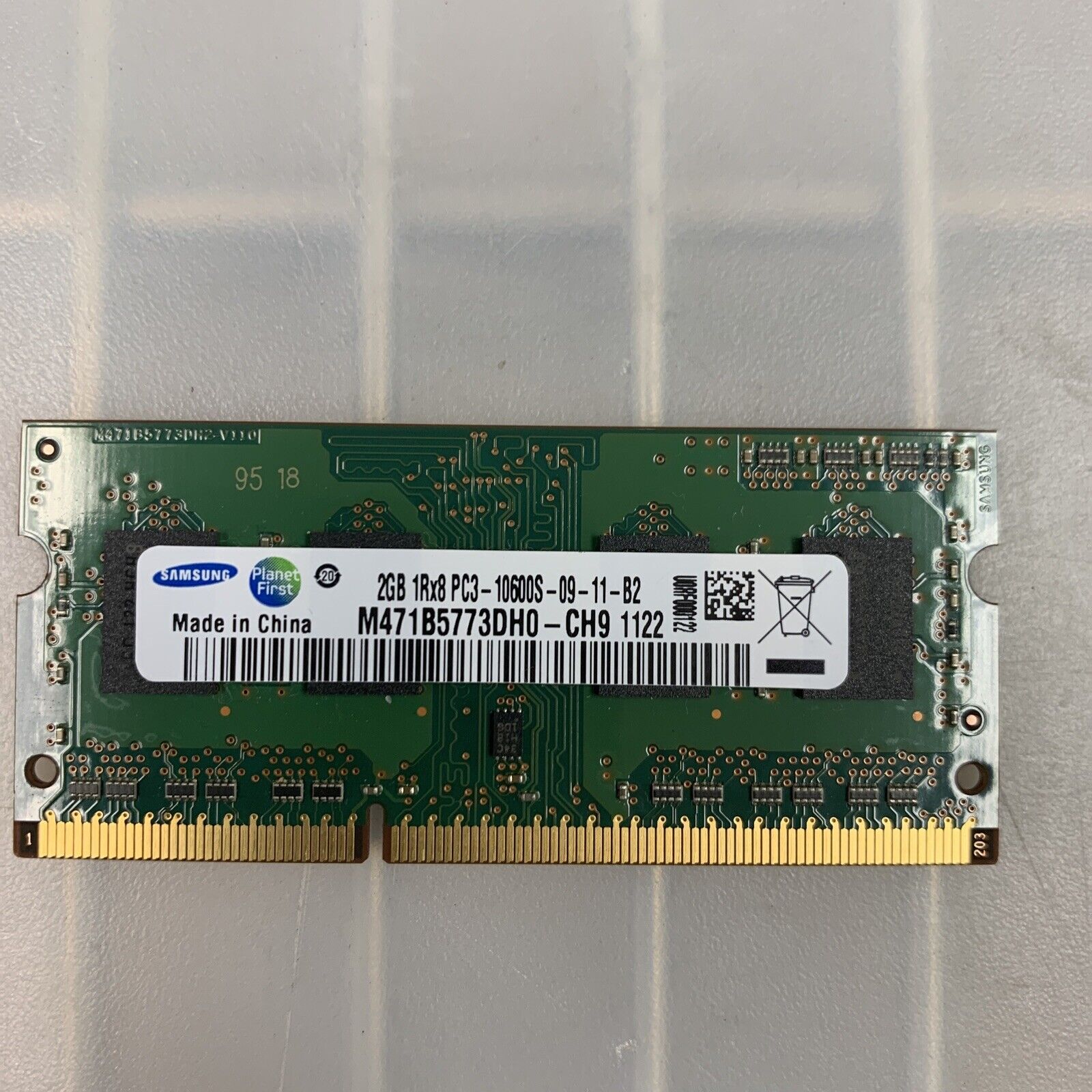 Samsung M471B5773DH0-CH9 2GB DDR3 1333 MHz DDR3 SDRAM Laptop Memory #B6