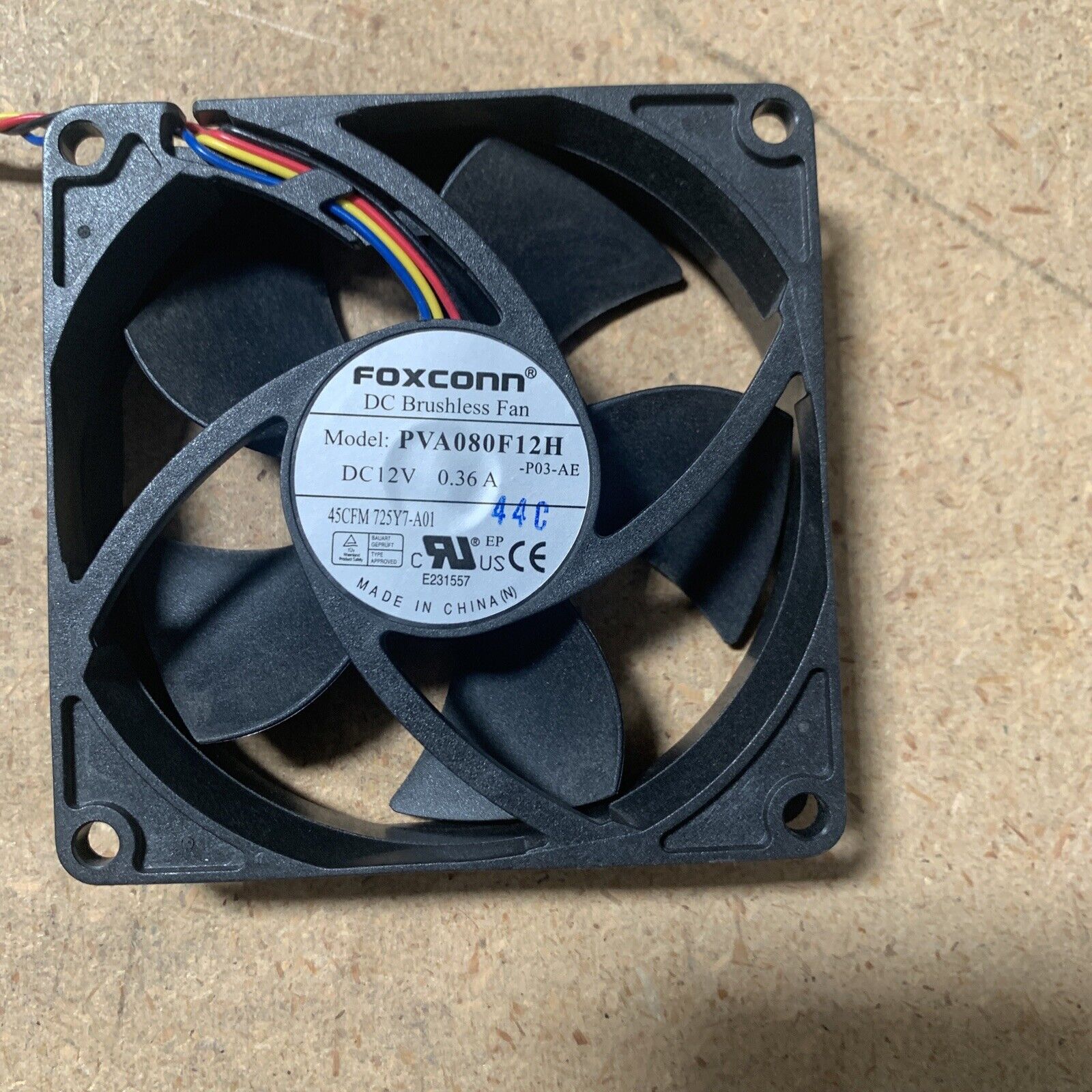 Foxconn Dell OPTIPLEX 390 990 790 Computer Cooling Case Fan PVA080F12H 725Y7-A01