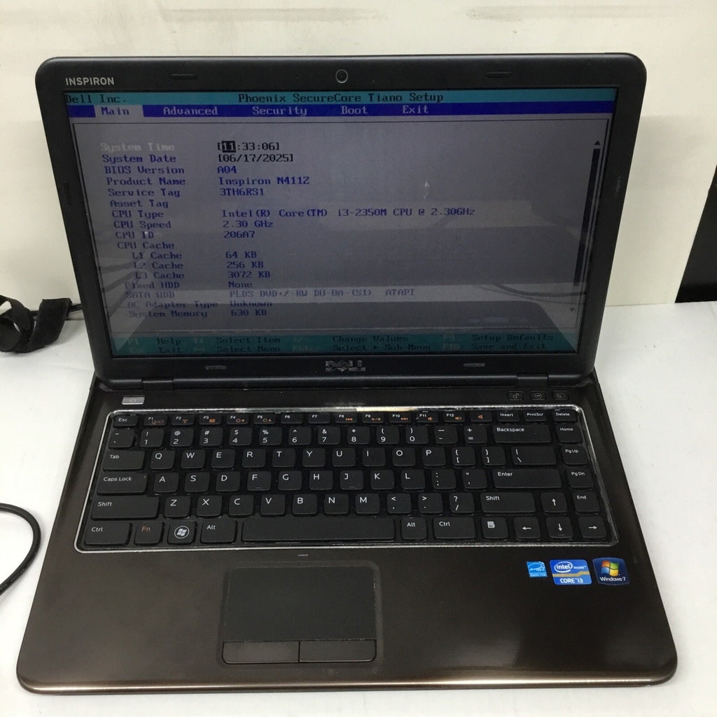 DELL INSPIRON 14Z-N411Z - FOR PARTS - INTEL i3-2350m - READ DESCRIPTION -