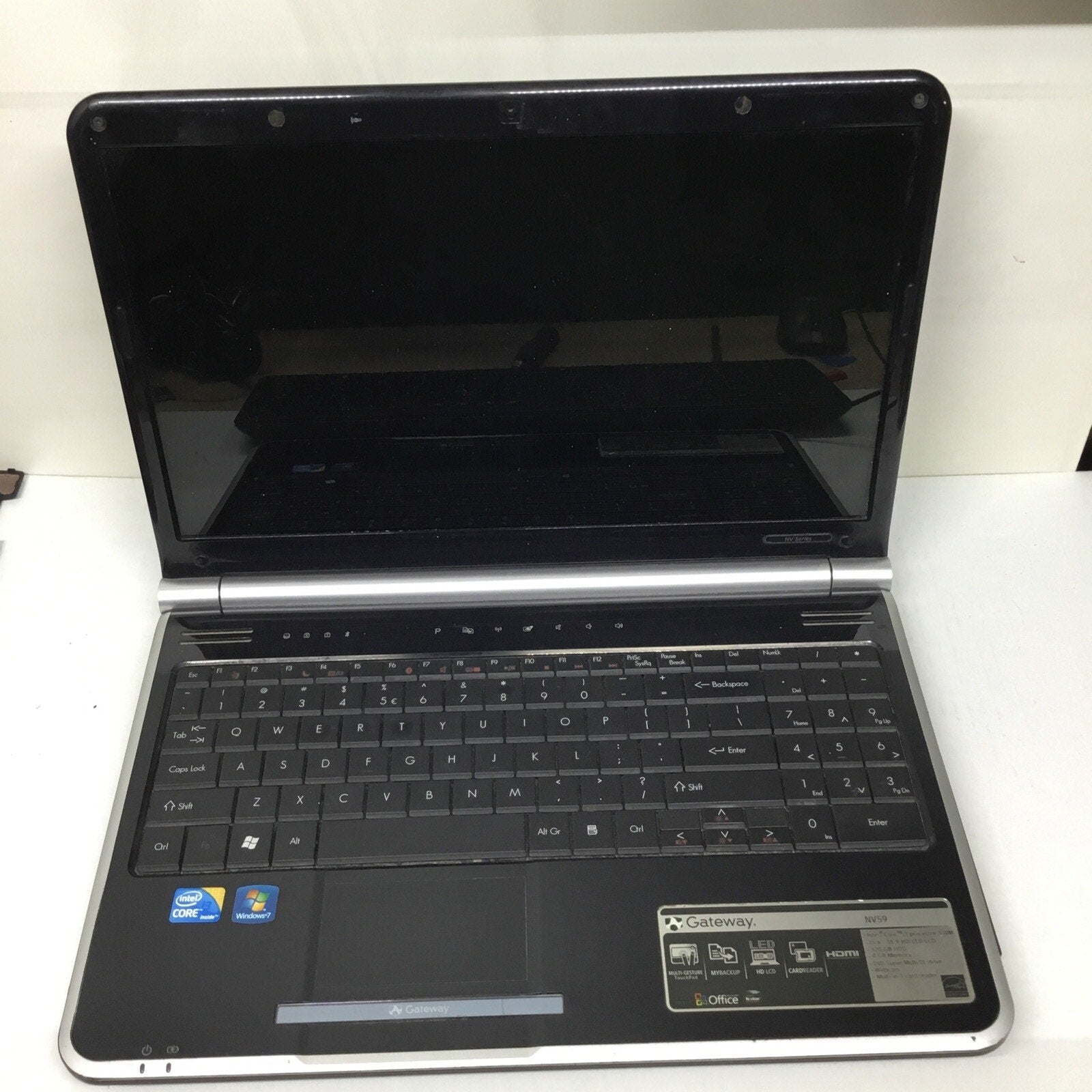 Gateway NV59 Laptop MS2288 FOR PARTS/REPAIR