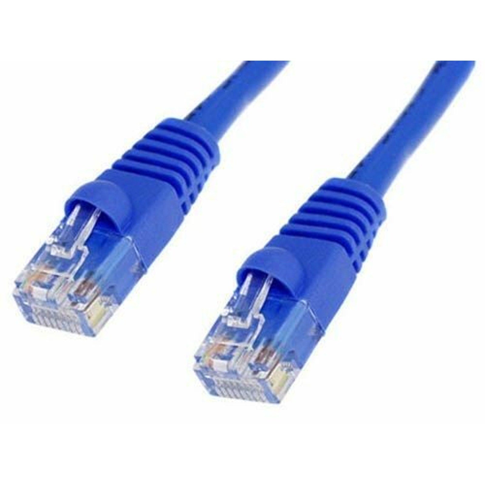 10 Pack of 25ft RJ45 CAT5e Ethernet Patch Cable - Blue - 25 Feet