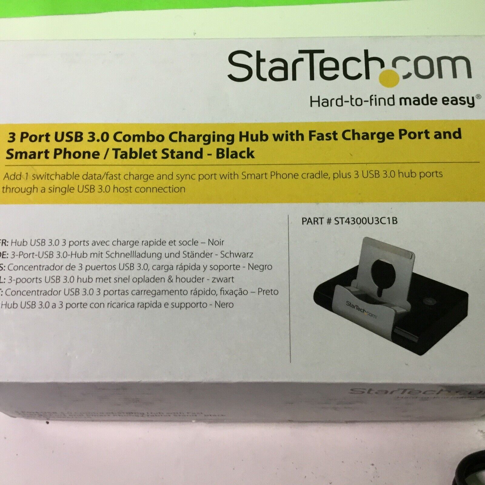 Startech 3 Port USB 3.0 Hub for Laptops And Windows-based Tablets + Fast-Charge