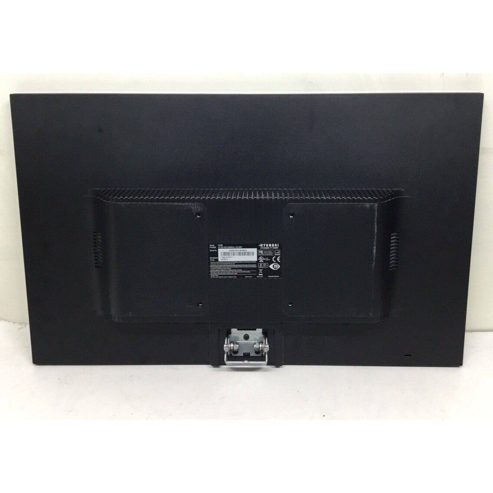 Lot 2x Hyundai Q226L 22" 1080p LED Monitors VGA DVI-D Black No Stand