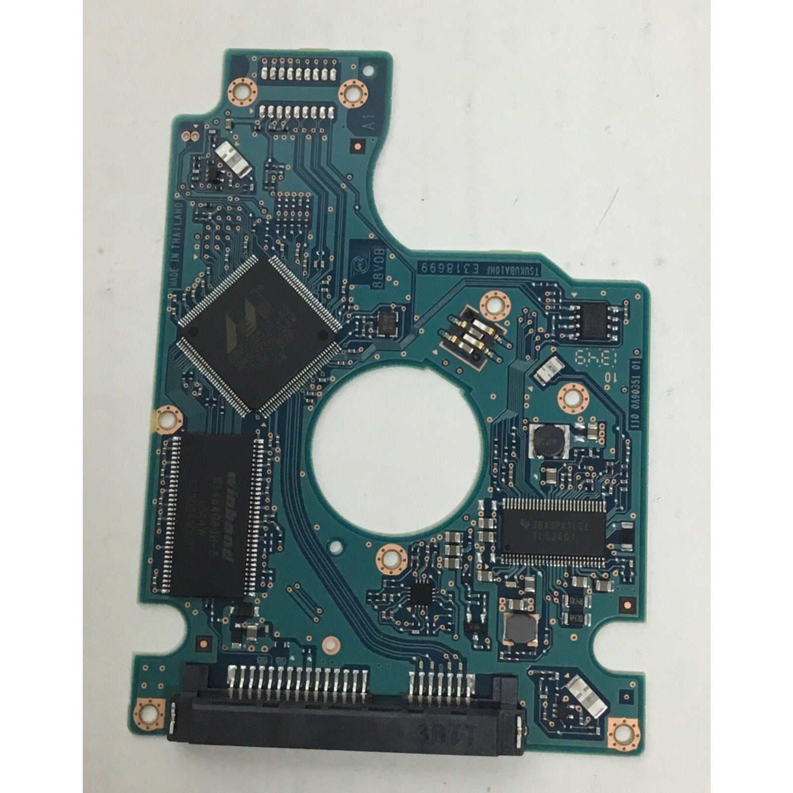 PCB Only 500GB Hitachi HTS545050A7E680 Slim 2.5 SATA 3Gb/s 5400rpm HDD