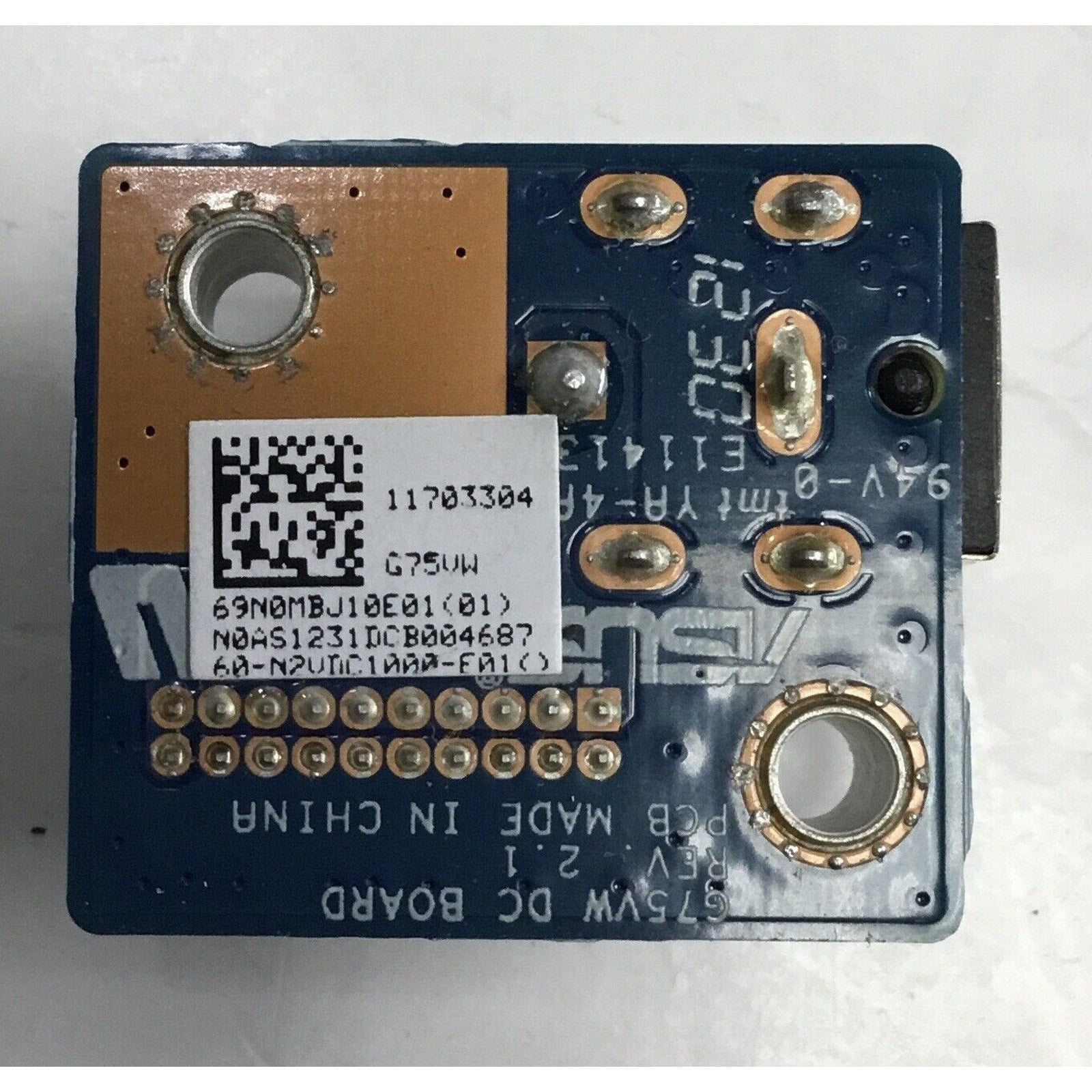 DC Power Jack Board charging FOR Asus RoG G75 G75V G75VW G75VX G75VM