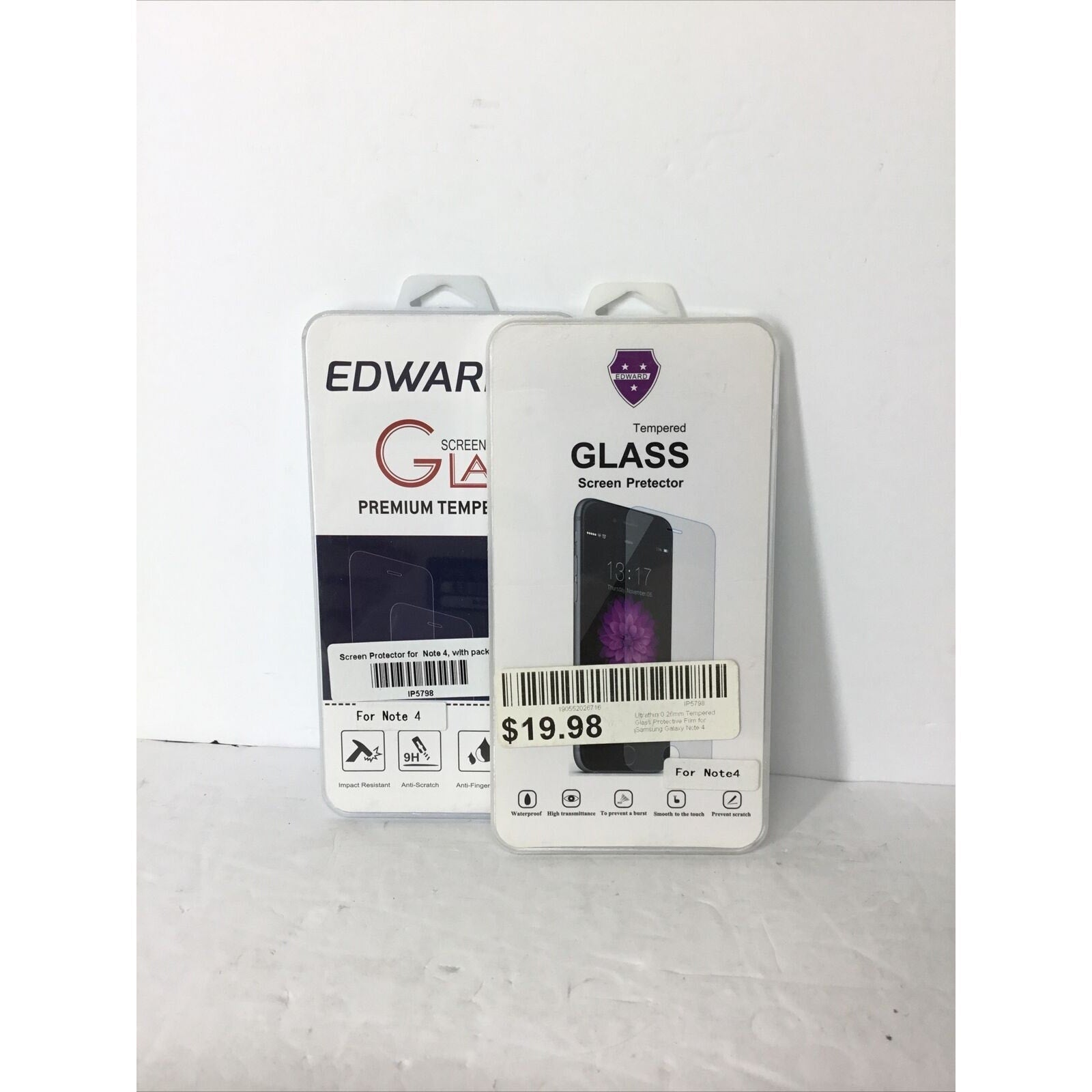 2 Pack - Premium Tempered Glass Screen Protector For Samsung Galaxy Note 4