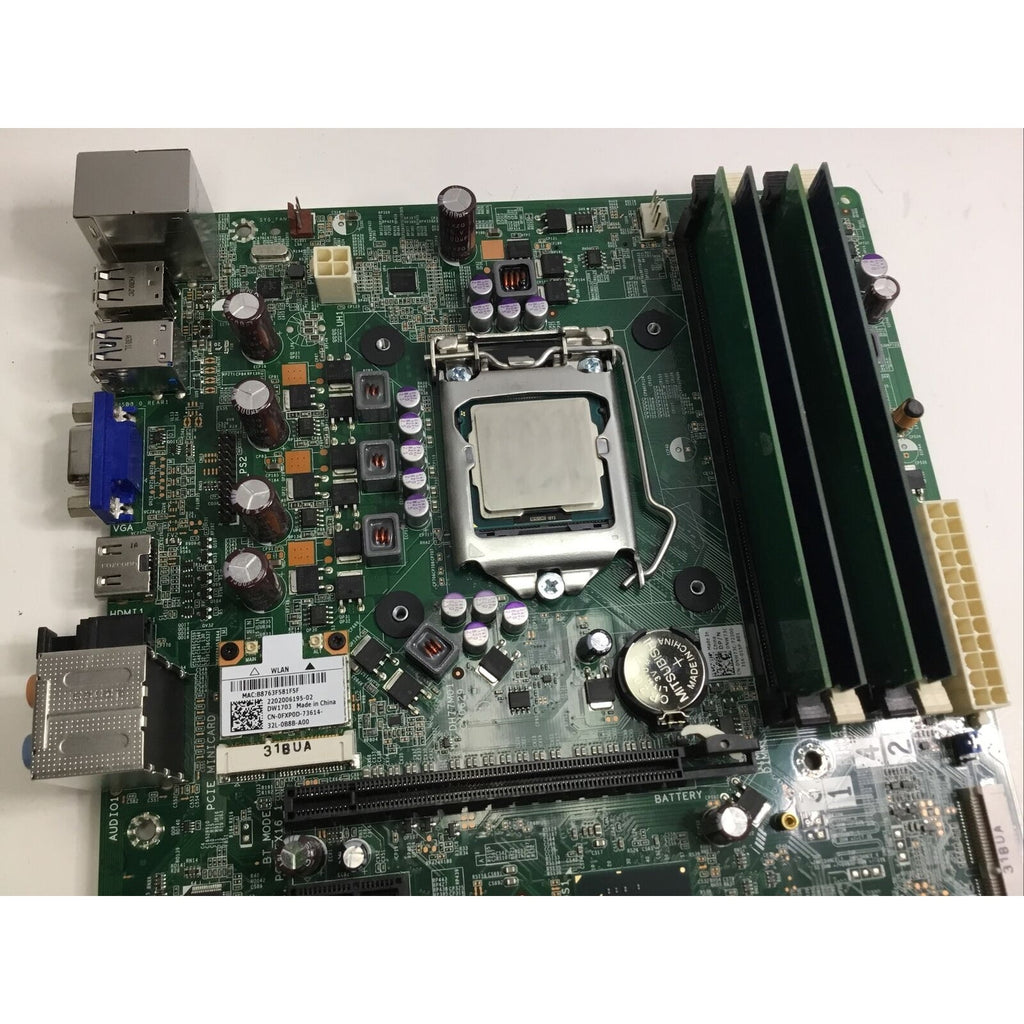 For Dell XPS 8500 Vostro 470 DH77M01 CY0629 i5-3450 RAM Motherboard w/ WiFi Card