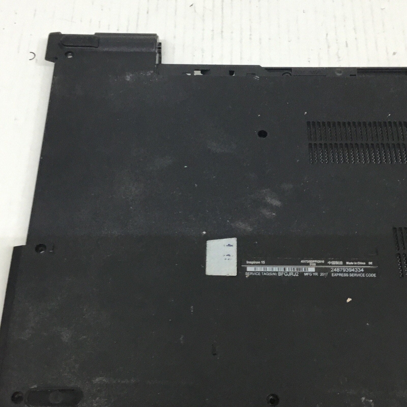 OEM Dell Inspiron 15-3000 3567 3565 3561 Black Bottom Case Cover 0X3VRG X3VRG US