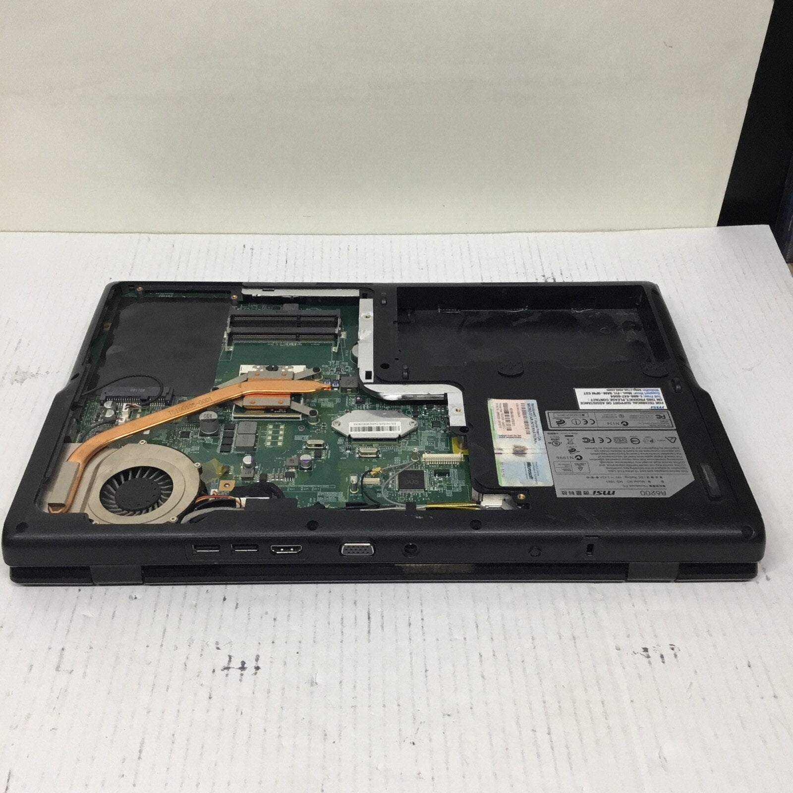 MSI A6200 Laptop For Parts i5-430M READ DESC