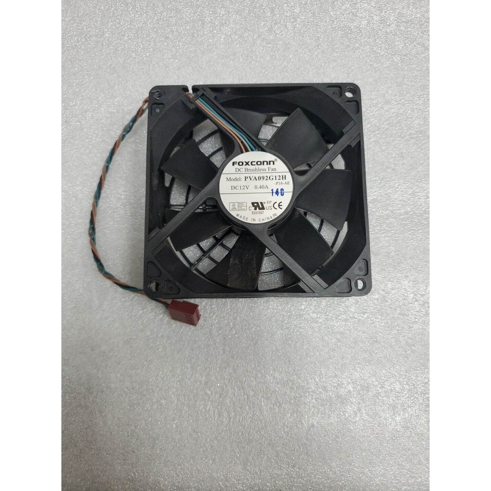 Foxconn PVA092G12H 92mm DC Case Cooling Fan 92x92mm 4-Pin - HP P/N 580230-001