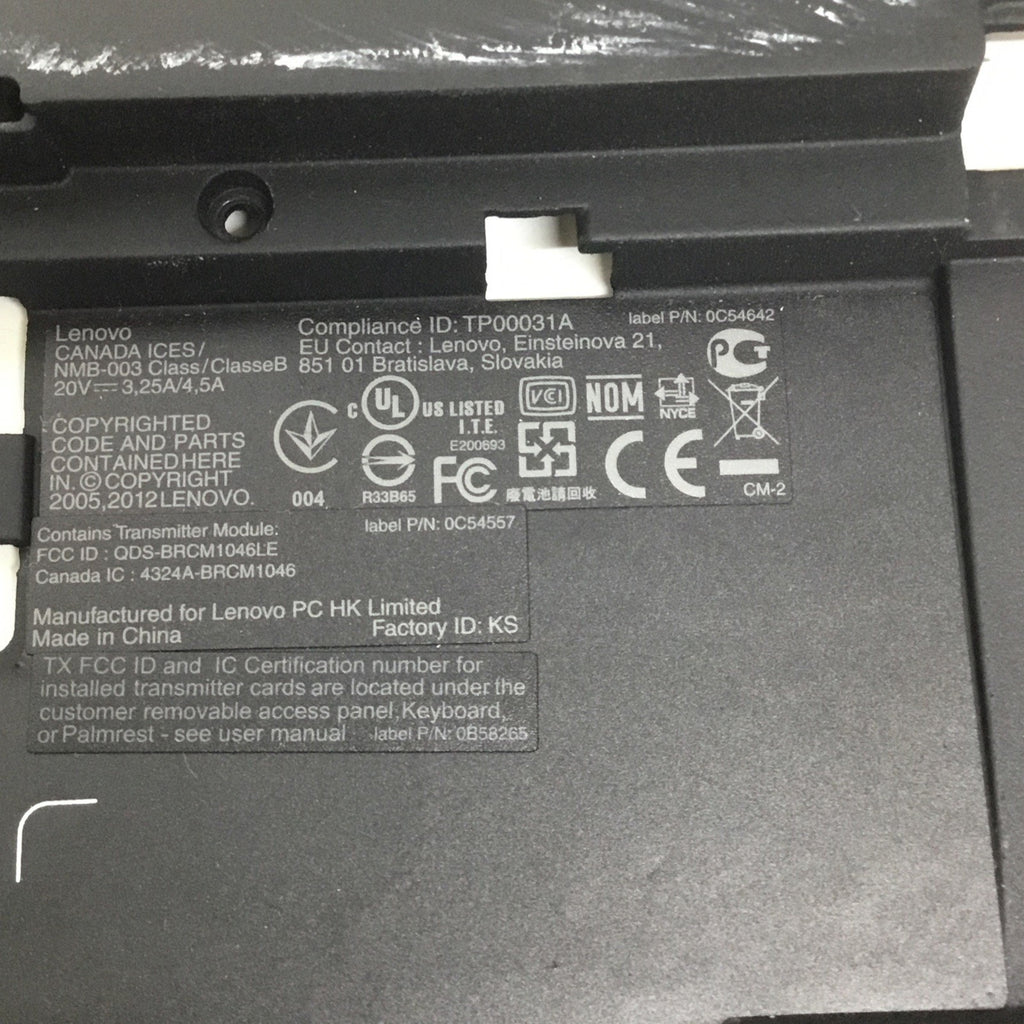 LENOVO THINKPAD T430s BOTTOM CASING COVER 60.4QZ01.002 04W3492 04W3501