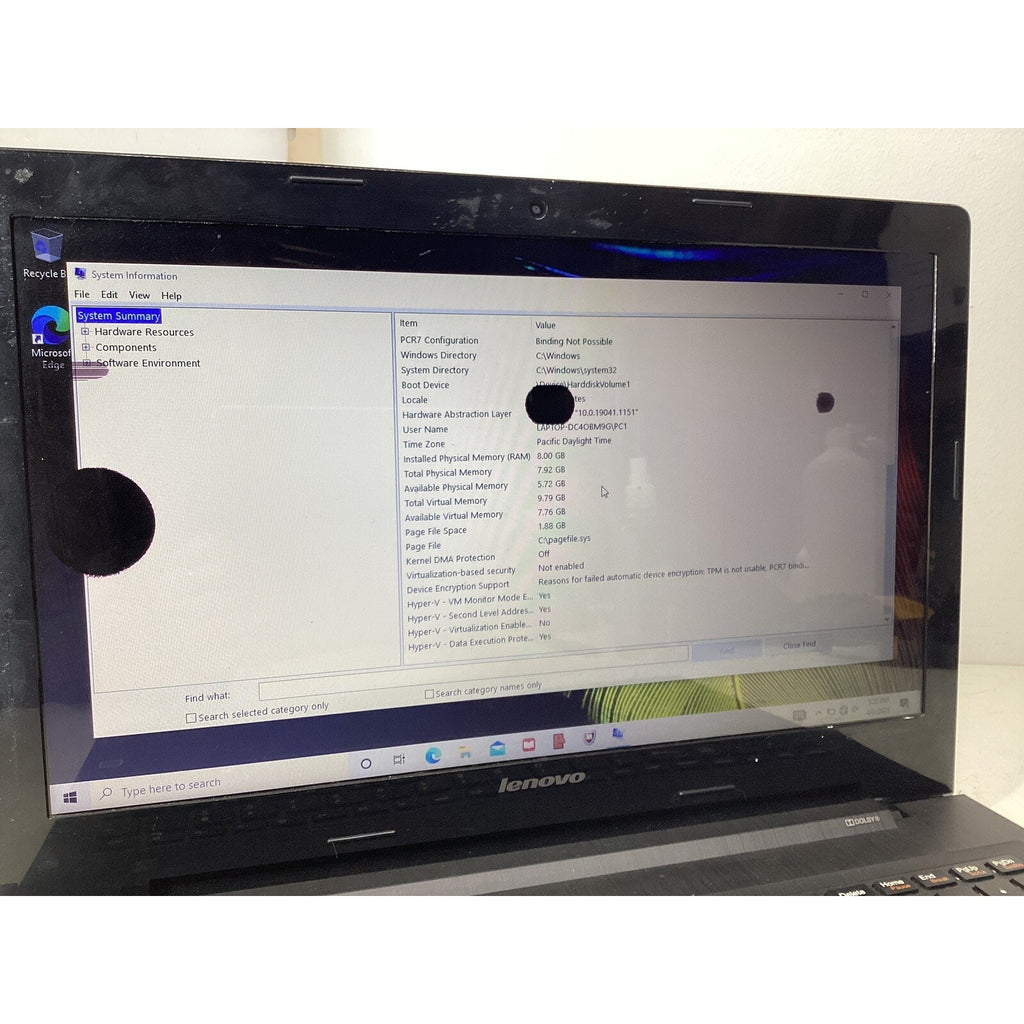 Lenovo G50-80 15.6" Laptop Intel Core i7-5500U 1TB HDD 8GB RAM - For Parts