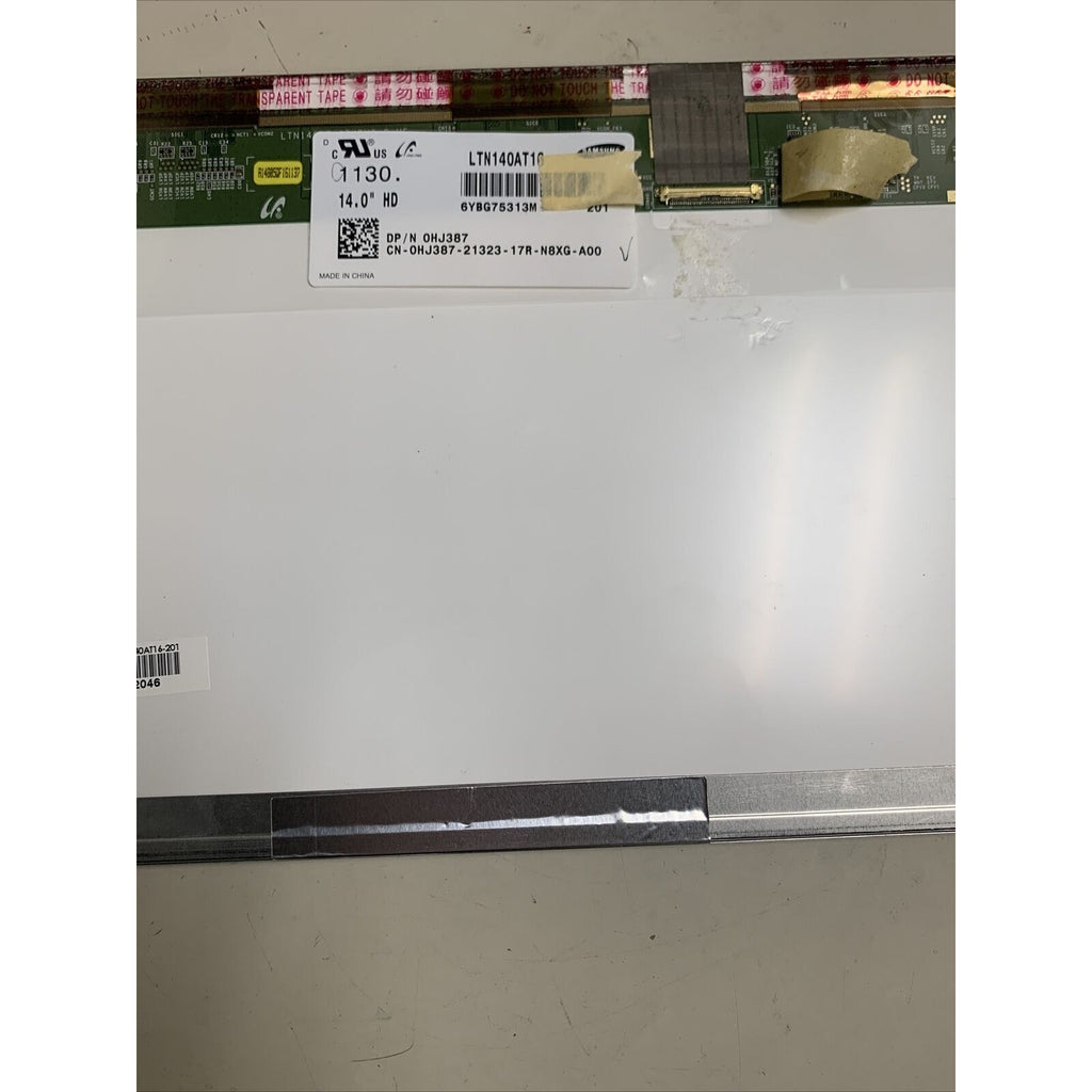 Samsung 14" HD 0HJ387 LTN140AT16-201 6YBH17115E 201 40 pin - Dell Working Pull