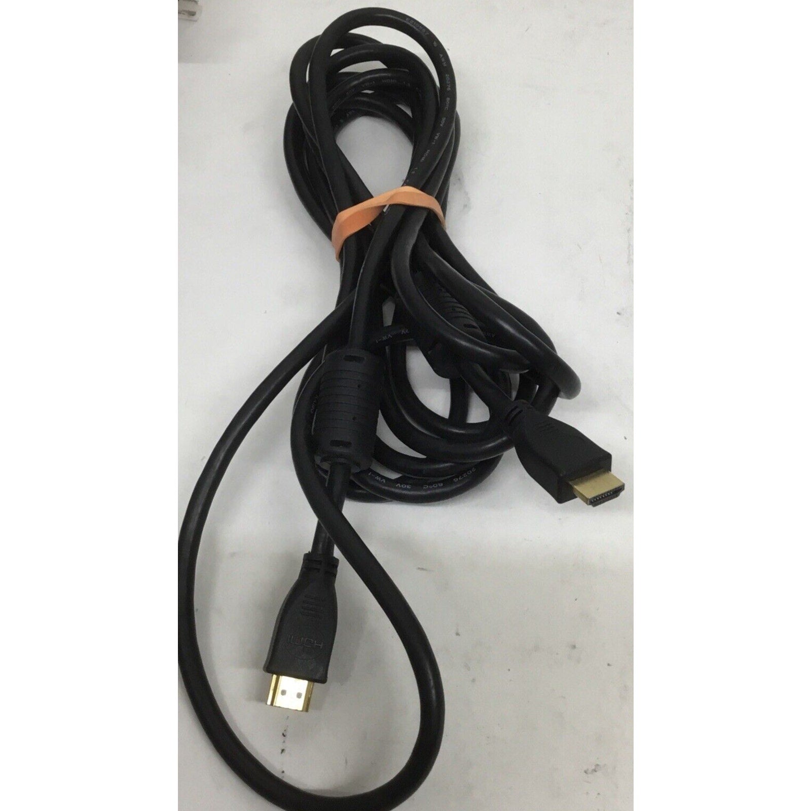 15FT HDMI Cable Black 28 AWG Male to Male Cord with Ferrite Cores TV PC 4K HD