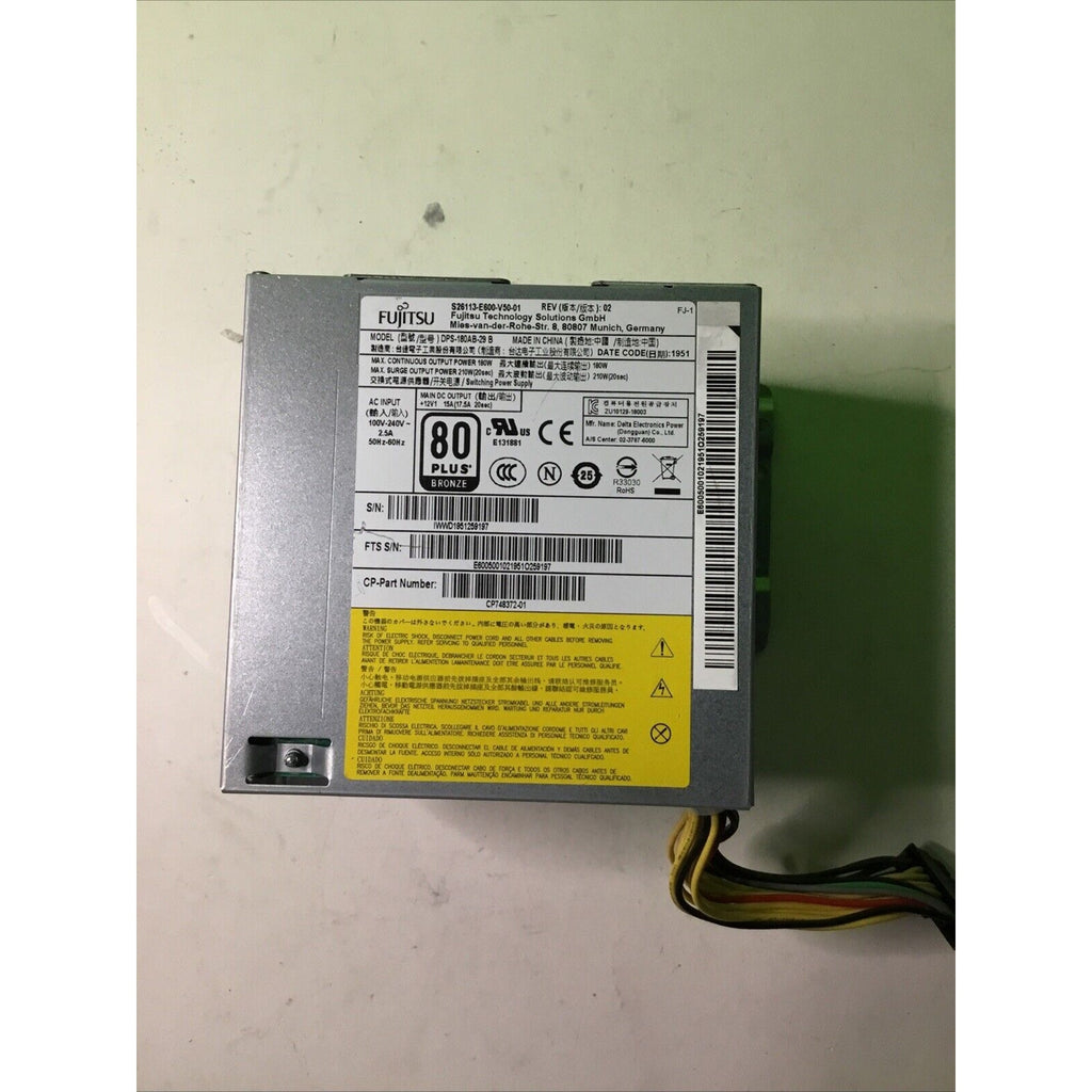 180W Fujitsu S26113-E600-V50-1 PSU Power Supply D538, D738
