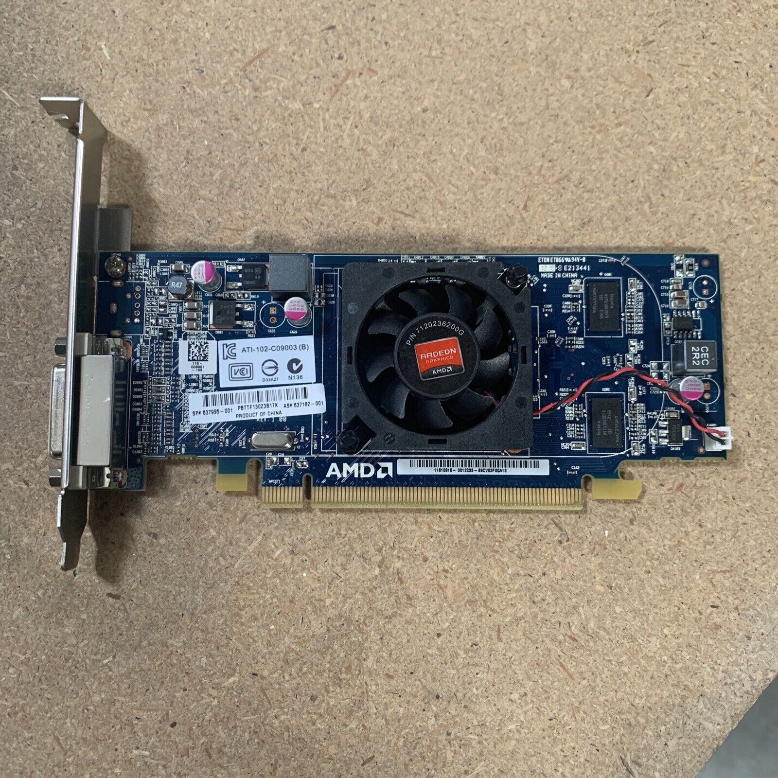 ATI Radeon HD 6350 Dual Head Graphics Card 512MB PCIe 637995-001 ATI-102C09003B