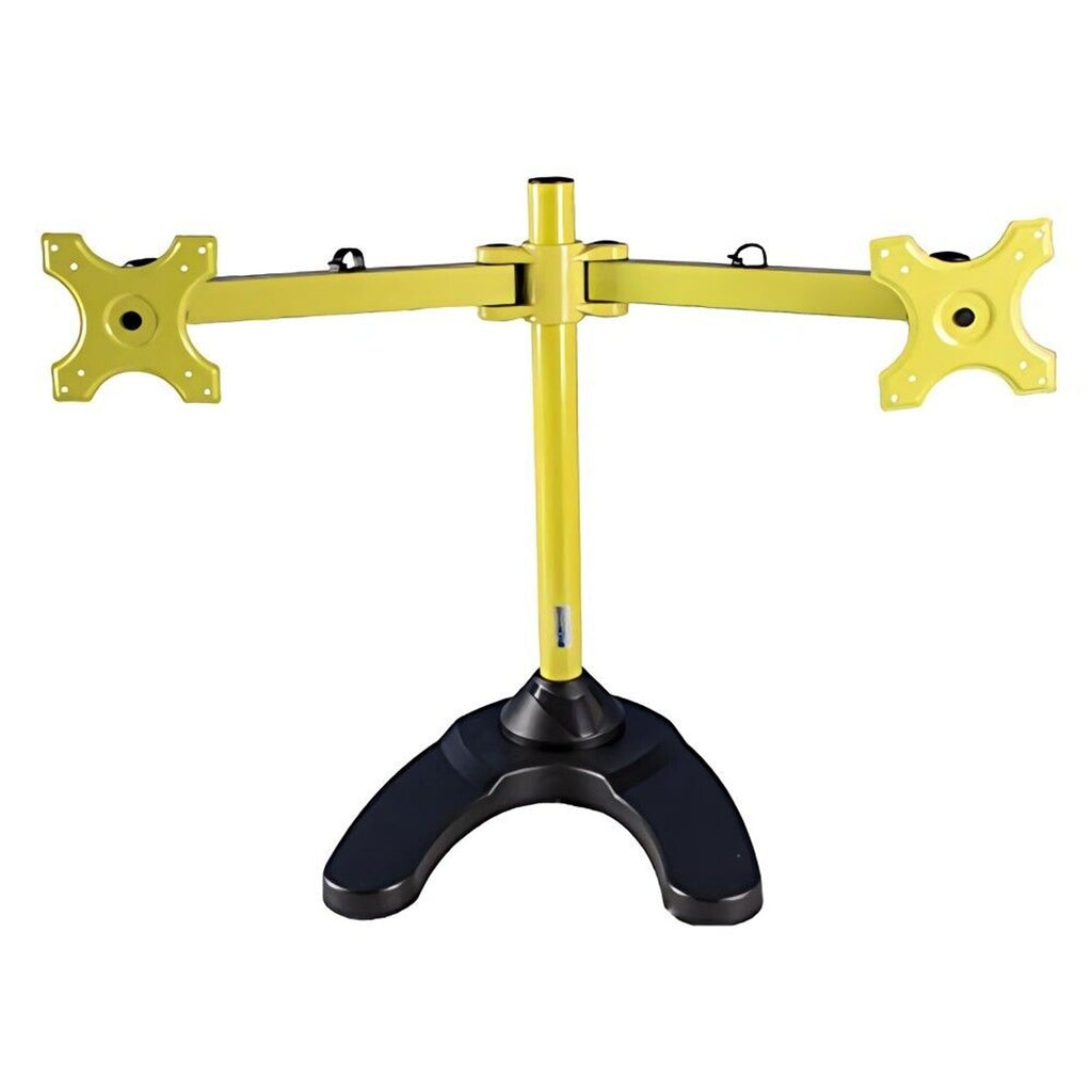 MonMount Dual LCD Freestanding Monitor Stand Up to 24-Inch, Yellow (LCD-6460Y)