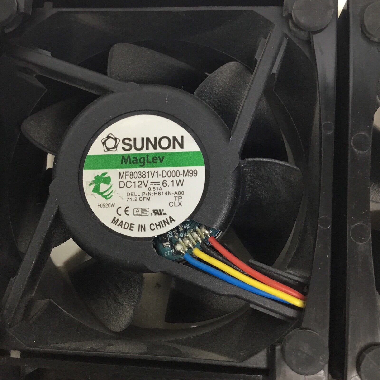 Lot of 2 Dell Optiplex 380 Foxconn / SUNON PVA080K12H-P01 MF80381V1-D000-M99 FAN