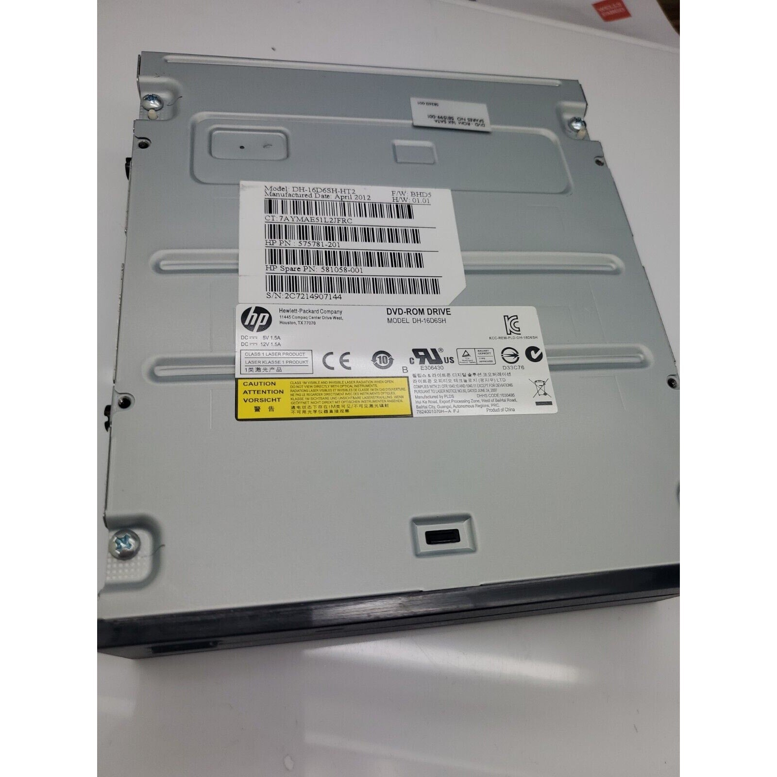 Hewlett-Packard DH-16D6SH DVD-Rom Desktop Optical Drive SATA