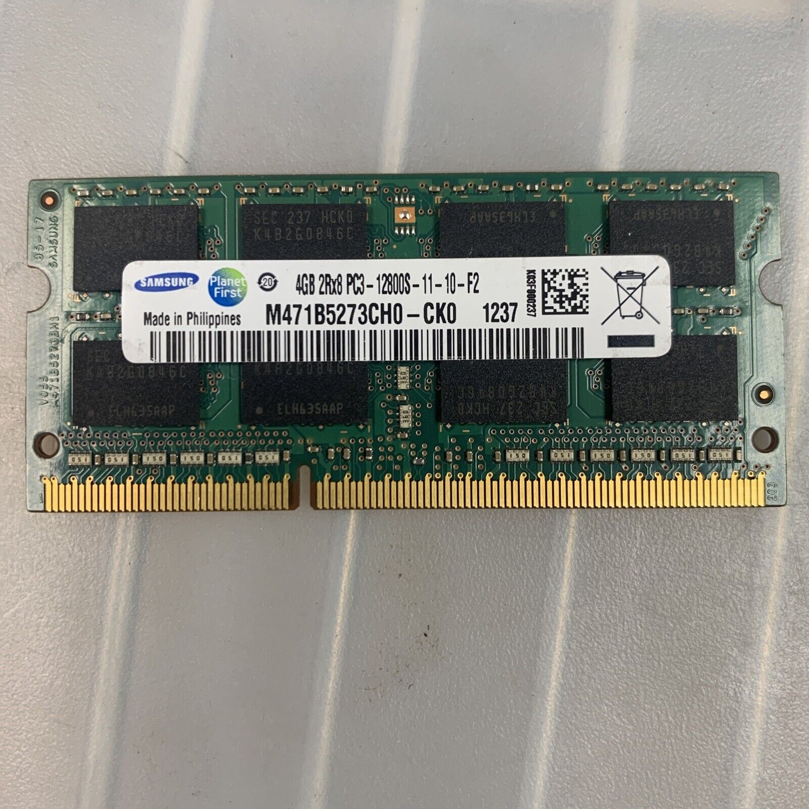 Samsung PC3-12800 (DDR3-1600) 4 GB SO-DIMM 1600 MHz PC3-12800 DDR3 Memory #A5