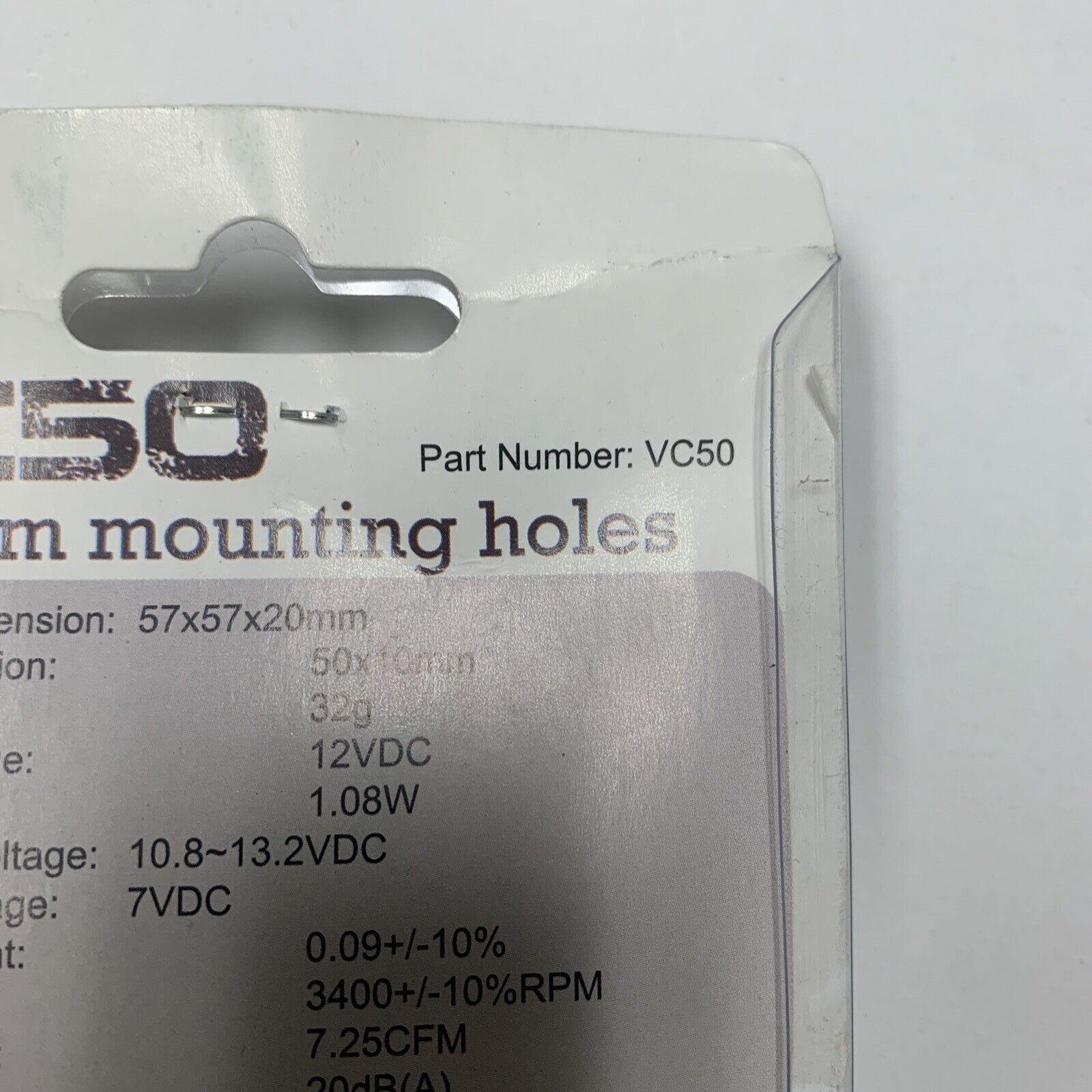 Logisys VC50 50mm VGA Cooler for Video Graphics Cards - 55cm Mounting Holes