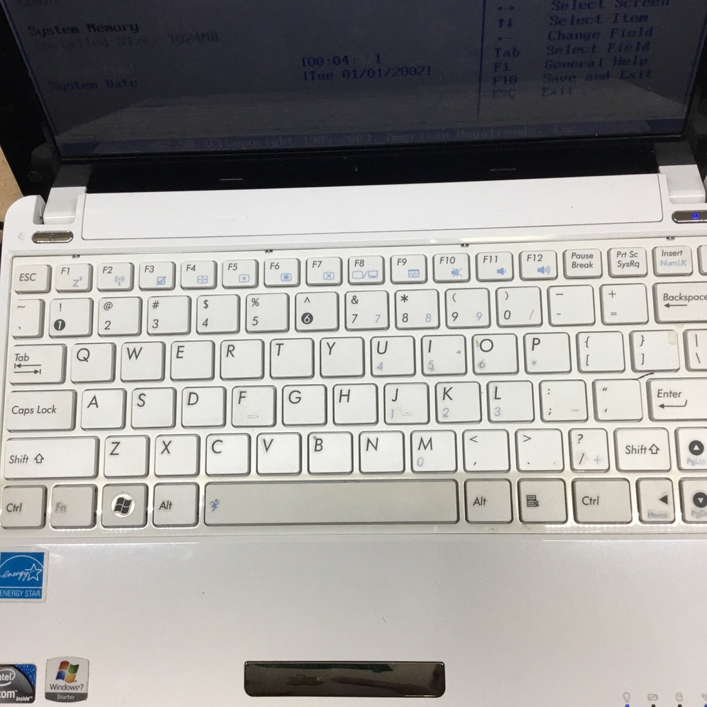 Asus Eee PC 1005PE 10.1" Laptop Intel Atom N270 1.60GHz 1GB RAM
