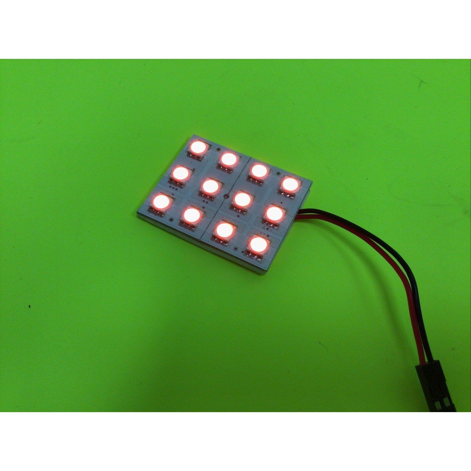 12 LED 5050SMD CAR/TRUCK RED LED INTERIOR DOME/MAP LIGHT BULB/PANEL